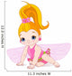 Fairy With Flowers Wall Decal