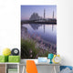 Sheikh Zayed Grand Mosque at sunrise Wall Mural