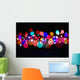 The Blur Of Coloured Lights Wall Mural