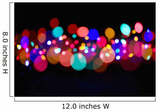 The Blur Of Coloured Lights Wall Mural