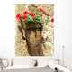 Petunia Tuff Rock Pot Wall Mural