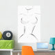 Computer Generated Image Of A Woman's Curves Wall Mural