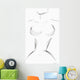 Computer Generated Image Of A Woman's Curves Wall Mural