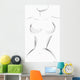 Computer Generated Image Of A Woman's Curves Wall Mural