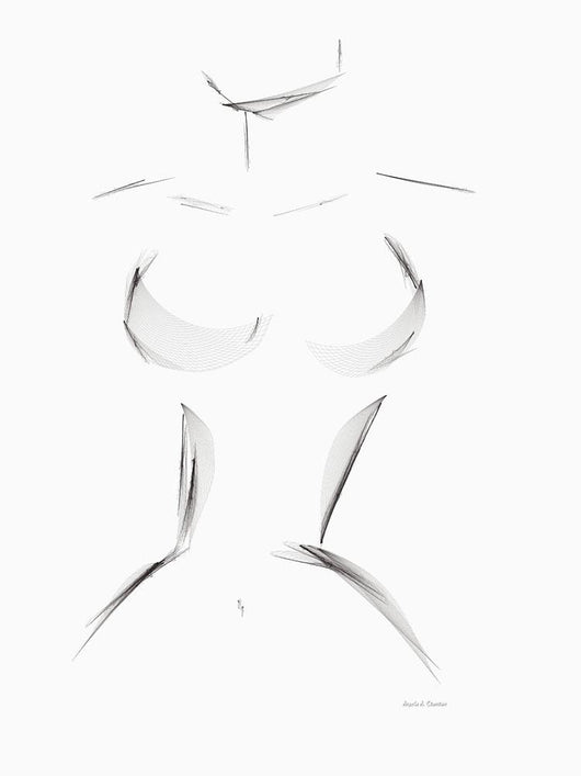 Computer Generated Image Of A Woman's Curves Wall Mural