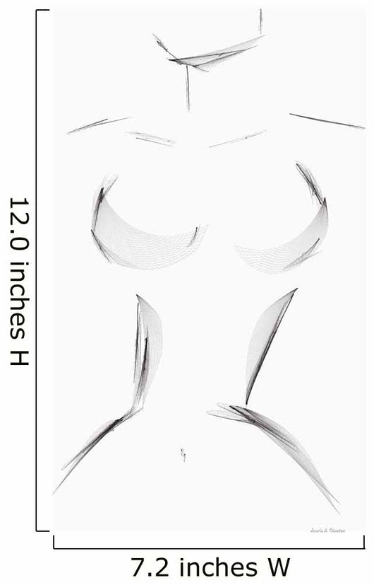 Computer Generated Image Of A Woman's Curves Wall Mural