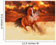 Computer Generated Image Of A Horse Running In A Golden Field Wall Mural
