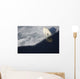 Polar bear on melting sea ice, high angle view from cruise ship Wall Mural