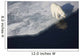 Polar bear on melting sea ice, high angle view from cruise ship Wall Mural