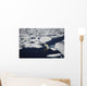 Polar bear on melting sea ice, high angle view from cruise ship Wall Mural