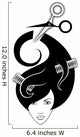 Illustration Girl with Hairdressing