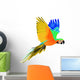 Blue macaw parrot in flight Wall Decal
