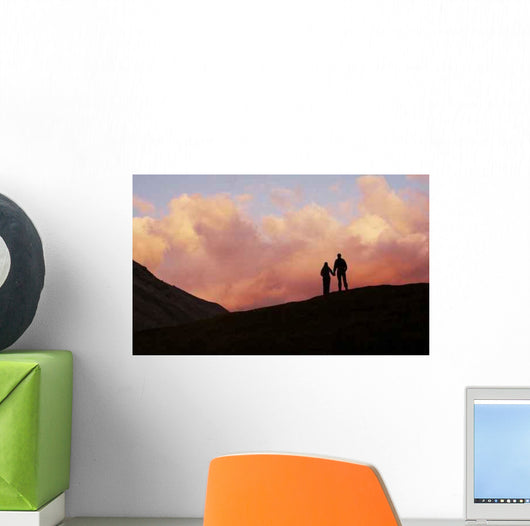 Boy and Girl Sunset Wall Decal