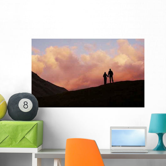 Boy and Girl Sunset Wall Decal