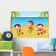 Three Monkeys Beach Wall Mural