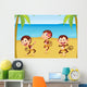 Three Monkeys Beach Wall Mural