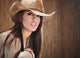 sexy woman with cowboy hat Wall Mural
