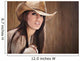 sexy woman with cowboy hat Wall Mural