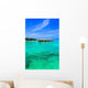 Water Bungalows Tropical Island Wall Decal