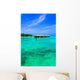 Water Bungalows Tropical Island Wall Decal