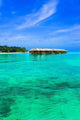 Water Bungalows Tropical Island Wall Decal