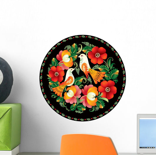 Russian Handicraft Ornament Wall Decal