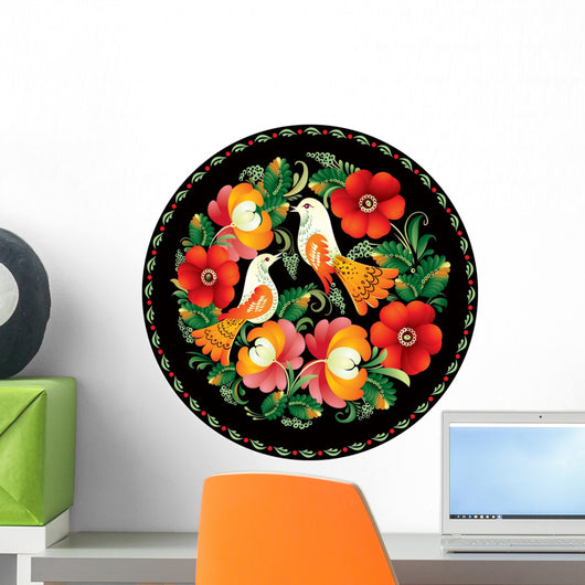 Russian Handicraft Ornament Wall Decal