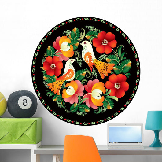 Russian Handicraft Ornament Wall Decal