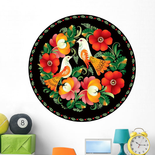 Russian Handicraft Ornament Wall Decal