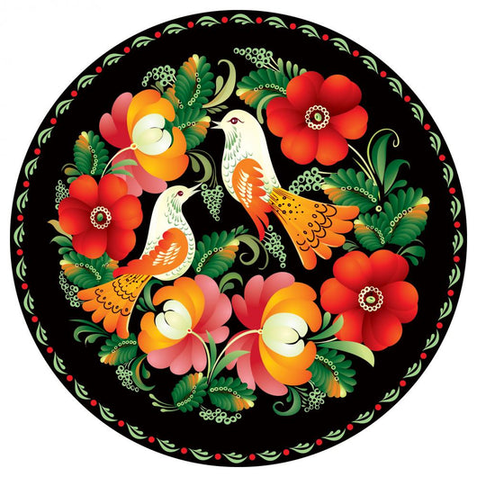 Russian Handicraft Ornament Wall Decal
