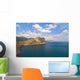Sea Mountains and Blue Wall Mural