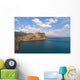 Sea Mountains and Blue Wall Mural