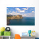 Sea Mountains and Blue Wall Mural