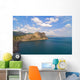 Sea Mountains and Blue Wall Mural