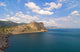 Sea Mountains and Blue Wall Mural