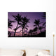 Coconut Tree Sunrise Wall Decal