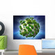 Green Planet Radiant Sky Wall Decal