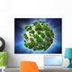Green Planet Radiant Sky Wall Decal