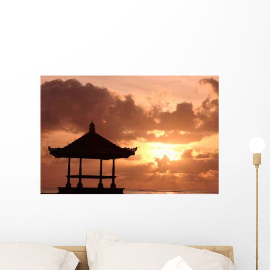 Gazebo Beautiful Beach Wall Decal