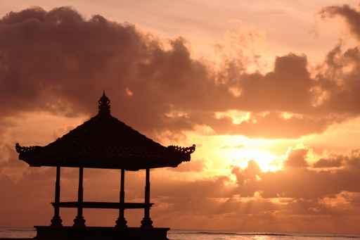 Gazebo Beautiful Beach Wall Decal
