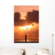 Activity Yoga Sunrise Wall Decal Design 2