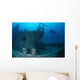 Taucher Am Wrack Wall Decal