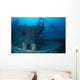 Taucher Am Wrack Wall Decal
