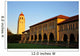 Wallenberg and Hoover Tower Stanford University Wall Mural