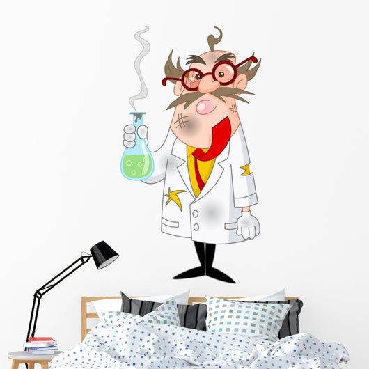 Mad scientist Wall Decal