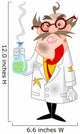 Mad scientist Wall Decal