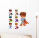 Young cartoon superheroes Wall Decal