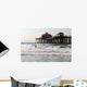 Surfing by Pier Wall Mural