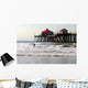 Surfing by Pier Wall Mural