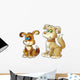 Dog and Puppy Wall Decal